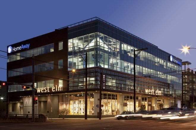 HomeAway Inc, Austin, Texas, green interiors, LEED Gold, green office