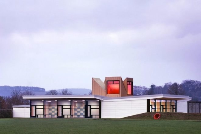 Ecker Architekten, Buchen, Germany, Dandelion Clock, daylighting, modular design, passive cooling, natural ventilation, educational architecture, green design, sustainable design, eco-design, sustainably-sourced wood, solar-gain