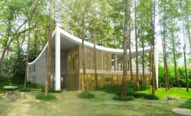 art venue, LYCS Architecture, chinese architecture, art museums, green art center, eco art center, sustainable building, nature and architecture, sustainable architecture, Spruce art center