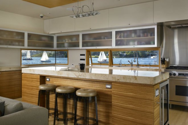 Lake Union Floating Home, Vandeventer + Carlander Architects, floating home, seattle, energy efficient home, floating house