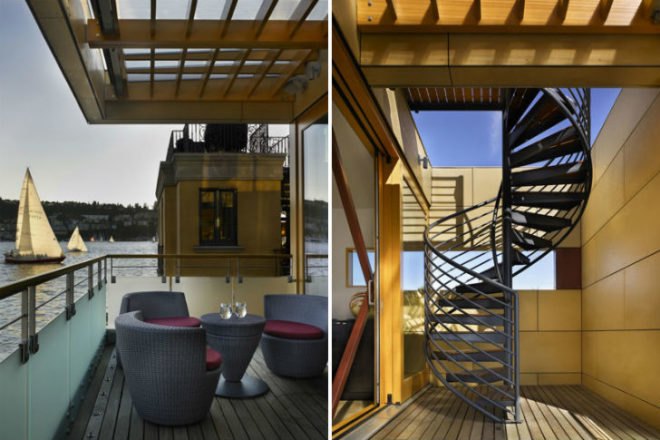 Lake Union Floating Home, Vandeventer + Carlander Architects, floating home, seattle, energy efficient home, floating house