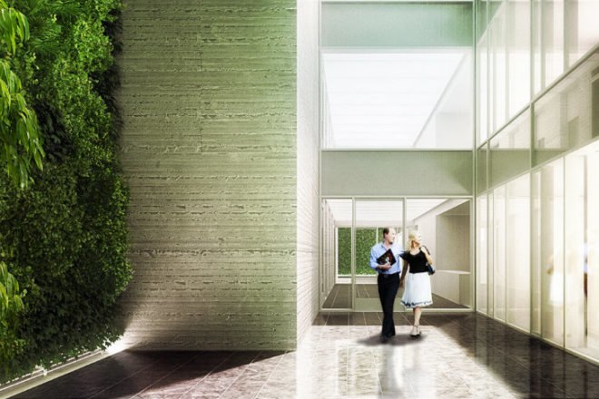 Leblon Offices, Richard Meier and Partners, rio de janeiro, eco office, louvered facade, daylighting, office building