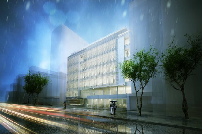 Leblon Offices, Richard Meier and Partners, rio de janeiro, eco office, louvered facade, daylighting, office building