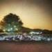 Lee Eunyeol, starry night, landscape photography, light installations, green art, landscape art, environmental photography