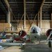 MOTAT, Studio Pacific Architecture, aviation display hall, prefabricated timber beams, louvered facade, sustainable design, new zealand