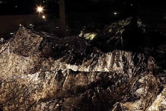 Office of Kimihiko Okada, Aluminum Landscape, The Museum of Contemporary Art Tokyo, Climate Change, recyclable aluminum foil, brilliant landscape, silver mountains, Art, Recycling / Compost, Landscape Architecture