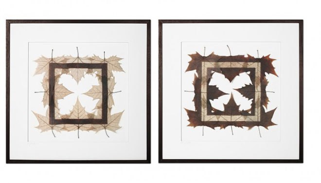 green design, eco design, sustainable design, Owen Mortensen, leaf collecting, leaf collage, Selectively Skeletonized Sycamores, recycled art, organic art, indoor garden, bamboo art, flower art