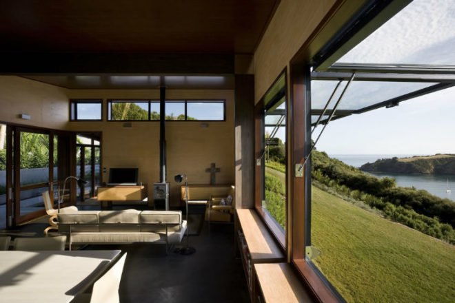 Owhanake Bay House, Strachan Group Architects, outdoor living, new zealand, eco home, green home,