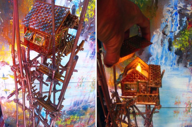 home decor, miniature houses, tiny little houses, Lyn Deutsch, Philippine Miniature Houses, house art, handcrafted art, miniatures made from eco materials, recycled materials