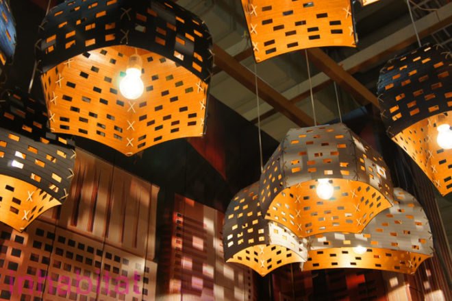 Recycled Cardboard Lamps