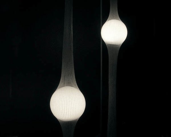 Ryosuke Fukusada, LED, Poly-net, Net Lamps, Ernesto Neto, testicles, genitalia art, Green Lighting, energy efficiency