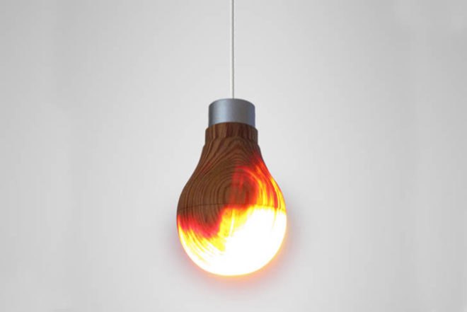 Ryosuke Fukusada, Wooden Light Bulb, LED light bulb, Japanese traditions, Japanese design, Green Lighting, Green Home decor