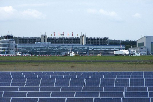 Saarbrücken, airport, solar, France, solar array