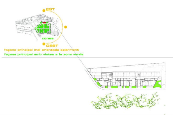 Santa Eugenia Housing, balio Rull ADD, santa eugenia de berga, spain, social housing, brise soleil, daylighting, sun shade
