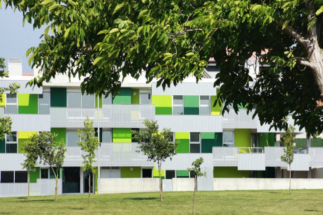 Santa Eugenia Housing, balio Rull ADD, santa eugenia de berga, spain, social housing, brise soleil, daylighting, sun shade