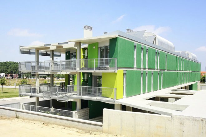 Santa Eugenia Housing, balio Rull ADD, santa eugenia de berga, spain, social housing, brise soleil, daylighting, sun shade