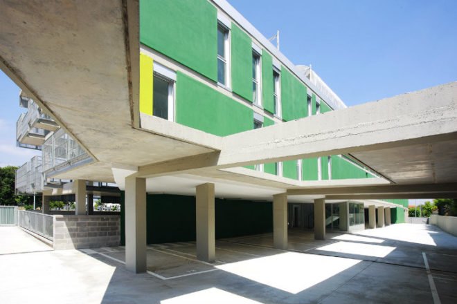 Santa Eugenia Housing, balio Rull ADD, santa eugenia de berga, spain, social housing, brise soleil, daylighting, sun shade