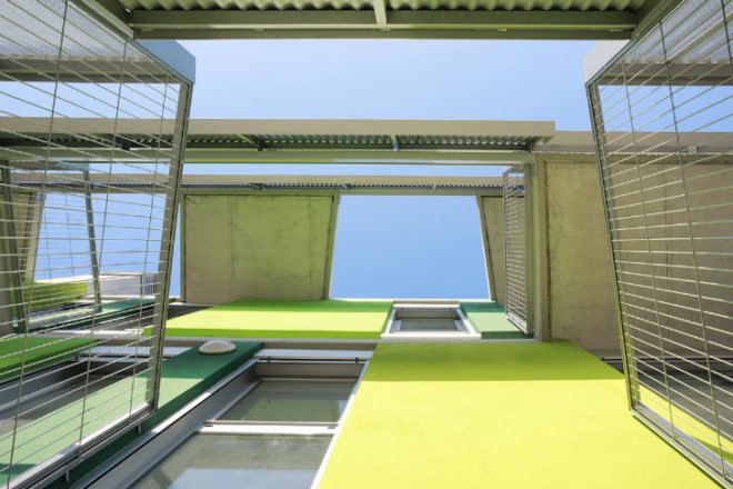 Santa Eugenia Housing, balio Rull ADD, santa eugenia de berga, spain, social housing, brise soleil, daylighting, sun shade