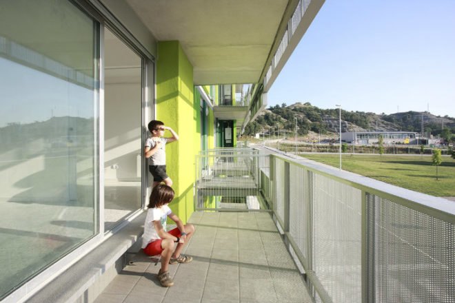 Santa Eugenia Housing, balio Rull ADD, santa eugenia de berga, spain, social housing, brise soleil, daylighting, sun shade