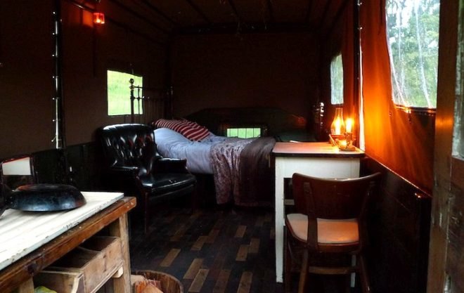 The Beer Moth, eco-travel, eco-tourism, design, recycled materials, adaptive reuse, green design, sustainable design, eco design, refurbished fire truck, Canopy & Stars, Inshriach House, recycled materials