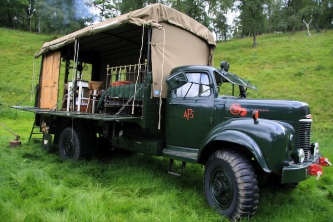 The Beer Moth, eco-travel, eco-tourism, design, recycled materials, adaptive reuse, green design, sustainable design, eco design, refurbished fire truck, Canopy & Stars, Inshriach House, recycled materials
