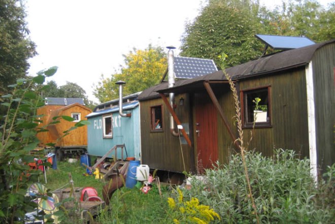 Berlin,Wagendorf Lohmühle, Caravan Village, experimental architectural, vermicompost, compost, rain water collection system, clothes recycling, art, recycled materials, caravan, kreuzberg, Prefab Housing, Architecture, Urban design social design, Renewable Energy Recycling / Compost, Botanical,
