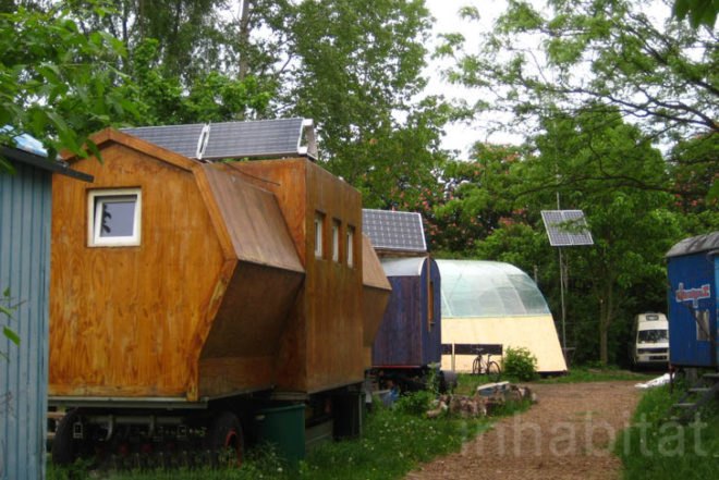 Berlin,Wagendorf Lohmühle, Caravan Village, experimental architectural, vermicompost, compost, rain water collection system, clothes recycling, art, recycled materials, caravan, kreuzberg, Prefab Housing, Architecture, Urban design social design, Renewable Energy Recycling / Compost, Botanical,