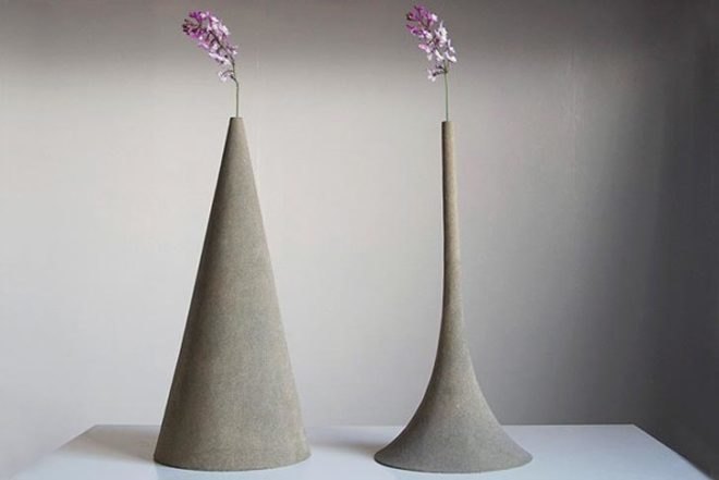 Yukihiro Kaneuchi, Sand Vases, renewable cork, beach sand, Bou-Taoshi, japanese design, Art, Green Materials, Green Home decor