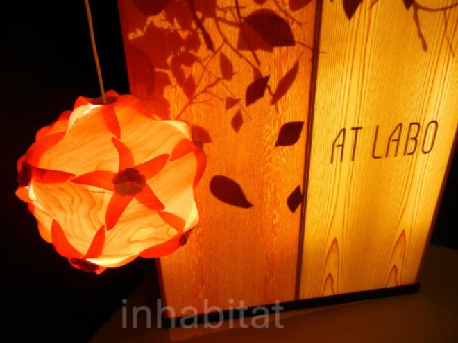“green furniture”, design week, eco design, green design, ICFF, International Contemporary Furniture Fair, new york design week, sustainable design, at labo, at labo lighting, green lighting, wood veneer lamps, lightweight lamps, flatpack lamps, wooden lamps, japanese lamps