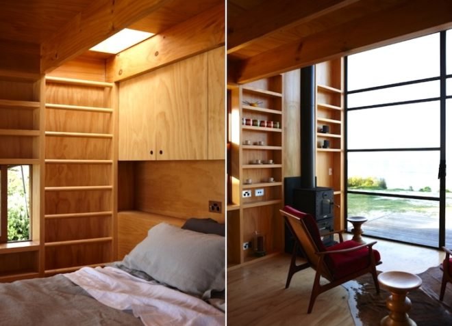 Crosson Clarke Carnachan Architects, Whanapoua Sled house, sleds, beach, New Zealand, natural materials, grey water recycling, rising seas, climate change, green design, sustainable design, eco-design, modular design