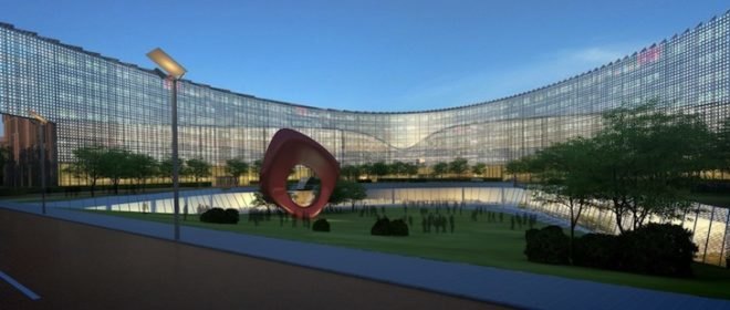 ZNA Architects, Baidu Science and Technology Campus, Beijing, China, Mixed-Used development, green design, sustainable design, eco-design, university, urban space, green space, urban park