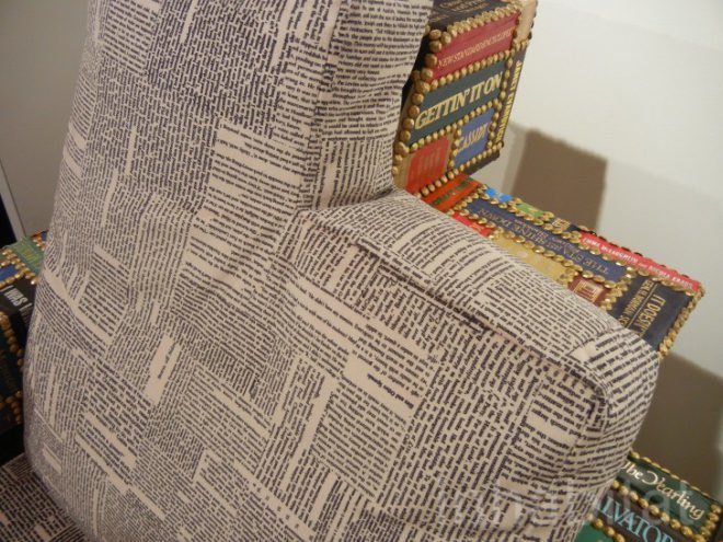 green furniture, Benjamin Rollins Caldwell, BRC Designs, design week, eco design, green design, ICFF, new york design week, sustainable design, international contemporary furniture fair, spineless chair, book chair, chair made out of old books, chair made out of book spines, recycled furniture