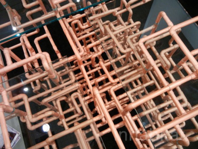 “green furniture”, Benjamin Rollins Caldwell, BRC Designs, design week, eco design, green design, ICFF, new york design week, sustainable design, international contemporary furniture fair, pipe table, recycled pipe chair, recycled pipe table, copper pipe table