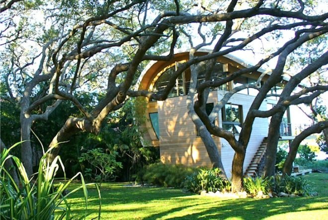 TOTeMS, Casey Guest House, Sarasota Bay, Florida, mangroves, minimalist, green design, sustainable design, eco-design, FEMA, curvilinear design,