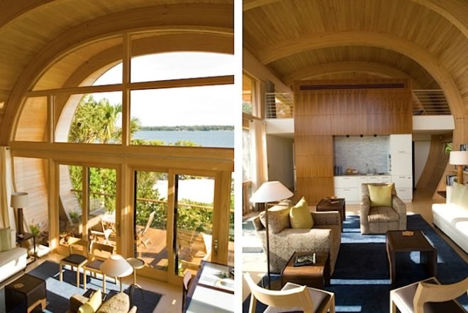 TOTeMS, Casey Guest House, Sarasota Bay, Florida, mangroves, minimalist, green design, sustainable design, eco-design, FEMA, curvilinear design,