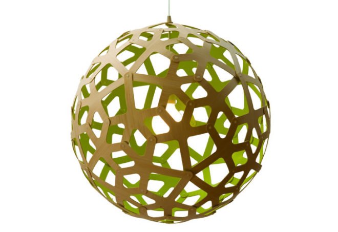 David Trubridge Coral Pendant, flat pack lamp, coral painted pendant, bamboo plywood lamp, green lamp, sustainable lamp, led bulb, led lamp, low-energy lighting, sustainable design, green design, Philips AmbientLED Bulbs, Energy efficient light bulbs, energy efficient lighting, designer lighting, designer lamps, environmentally friendly lighting, eco friendly lighting