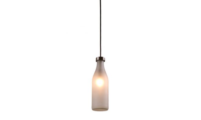 Droog Design Milk Bottle Lamp, green lamp, sustainable lamp, led bulb, led lamp, low-energy lighting, sustainable design, green design