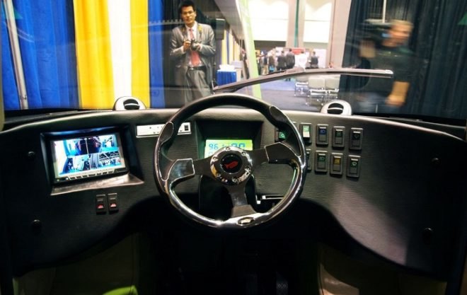 Ample, Ample Eo, EVS26, Electric Vehicle Symposium, green transportation, electric quadricycle, green car, electric car