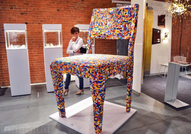 Giant Lego Chair, Alessandro Jordao, lego furniture, wanted design, new york design week, ny design week 2012, green design, sustainable design, green furniture, green interiors, green products, sustainable products, eco design