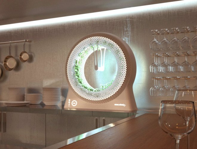 DesignLibero, Green Wheel, hydroponic garden, NASA, rotary garden, urban farming, green design, sustainable design, eco-design