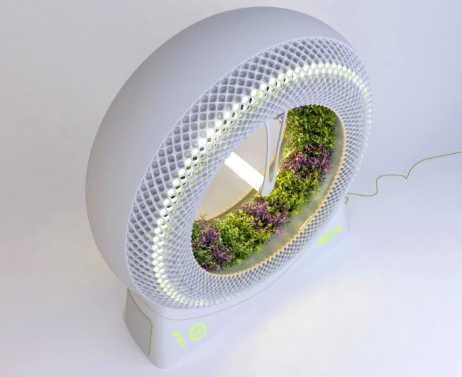DesignLibero, Green Wheel, hydroponic garden, NASA, rotary garden, urban farming, green design, sustainable design, eco-design