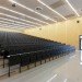 Deubzer Konig Rimmel Architekten, interims audimax, munich's technical university, undulating surface, germany lecture hall, wooden lecture theater, sustainable wooden design, green design, spruce architecture