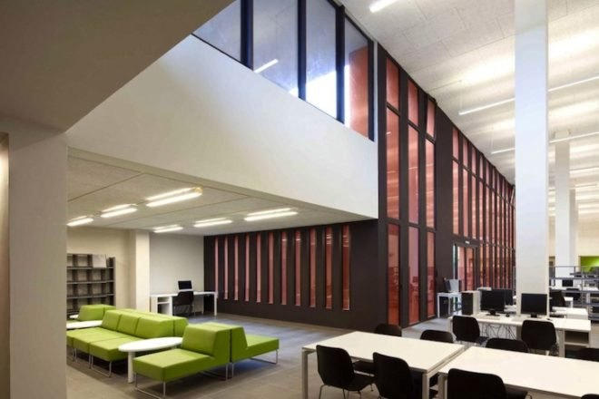 Senegal, Dakar, Jean Mermoz High School, passive design, high thermal inertia, local materials, local craftsmen, green design, sustainable design, eco-design, rainwater harvesting, dayligting