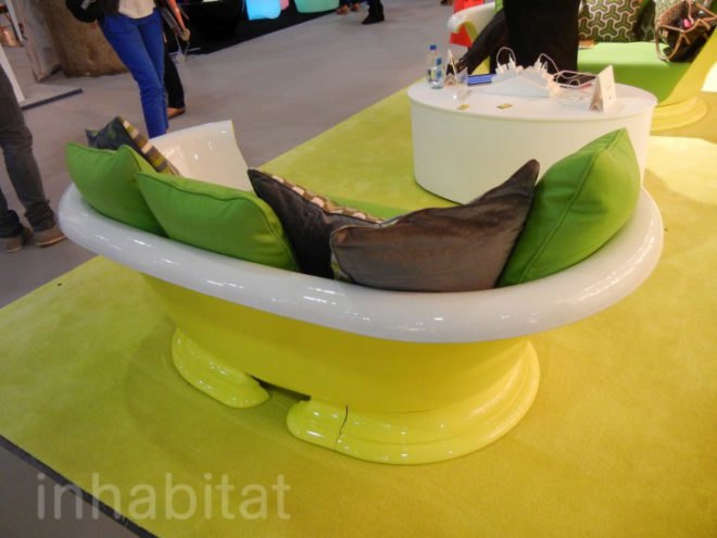 “green furniture”, design week, eco design, green design, ICFF, International Contemporary Furniture Fair, new york design week, recycled furniture, sustainable design, kohler, kohler booth, kohler booth at icff, kohler shipping container, shipping container, recycled shipping container, shipping container event space, retrofitted shipping container, shipping container display