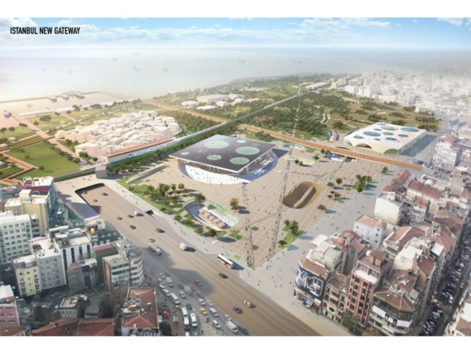 MVRDV architects, aboutblank design, transit hub, archeological remains, yenikapi istanbul
