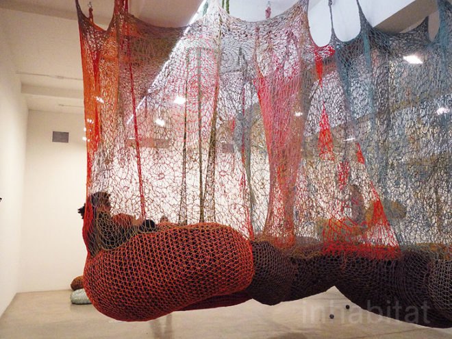 green design, eco design, sustainable design, Ernesto Neto, Tanya Bonakdar Gallery, crochet art, knit art, Slow iis Goood, guerilla knitting