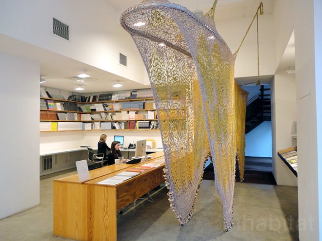 green design, eco design, sustainable design, Ernesto Neto, Tanya Bonakdar Gallery, crochet art, knit art, Slow iis Goood, guerilla knitting