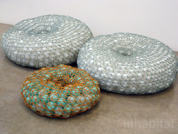 green design, eco design, sustainable design, Ernesto Neto, Tanya Bonakdar Gallery, crochet art, knit art, Slow iis Goood, guerilla knitting