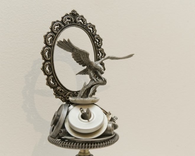 ron ulicny, repurposed artwork, reused materials, inventive sculptures, found objects, green art, sustainable design