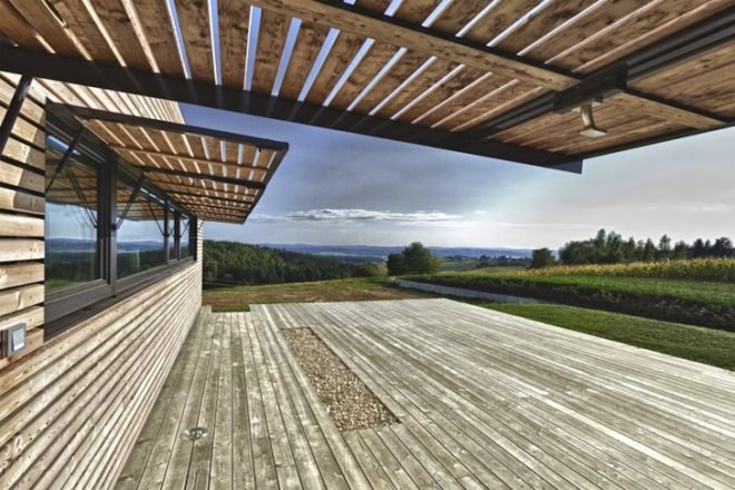 Judith Benzer Architektur, summer house, southern Burgenland, Austria, shutters, natural materials, wine cellar, minimalist, green design, sustainable design, eco-design, daylighting